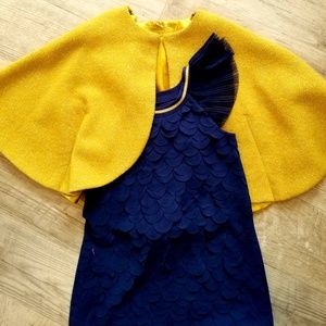 2 Girls size 5 dresses with matching cape
